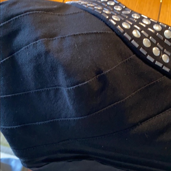 Pompous Girly Silver Studded Body Con Dress - Picture 3 of 8